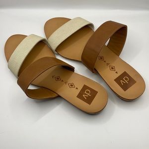 Dolce Vita Pris 2-Strap Two Tone Sandals